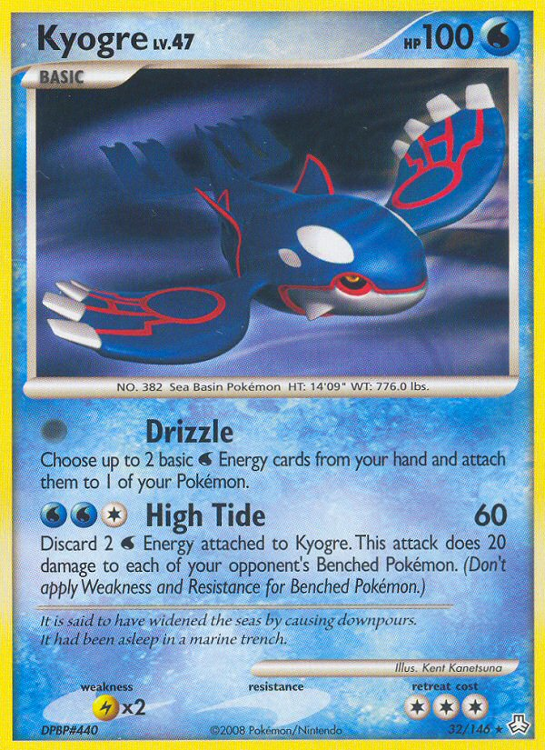 Kyogre – Legends Awakened 32/146 Pokémon card