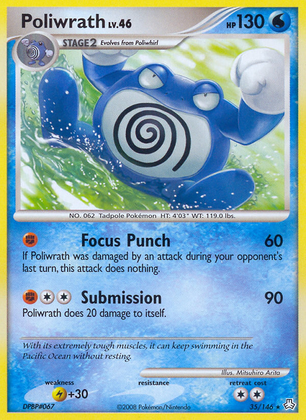 Poliwrath – Legends Awakened 35/146 Pokémon card