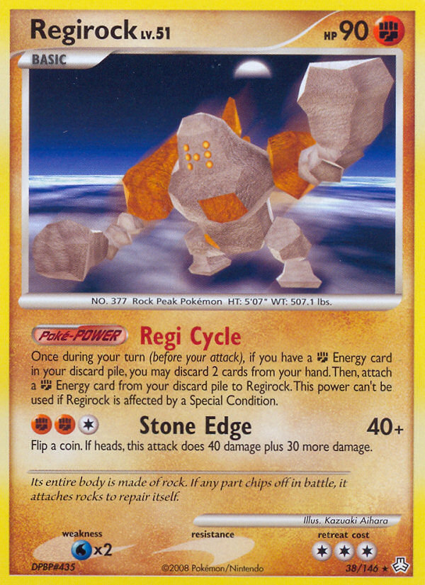 Regirock – Legends Awakened 38/146 Pokémon card
