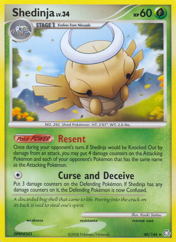 Shedinja – Legends Awakened 40/146 Pokémon card