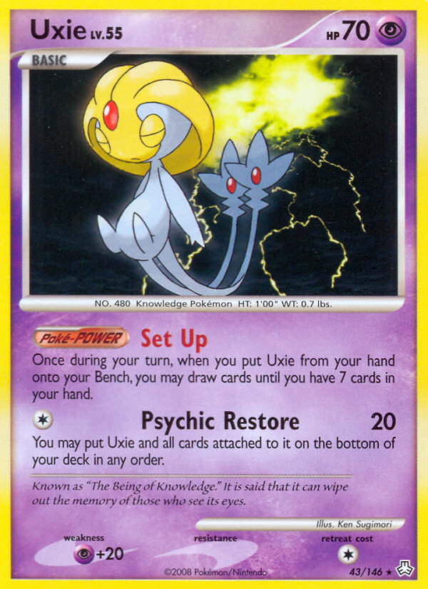 Uxie – Legends Awakened 43/146 Pokémon card