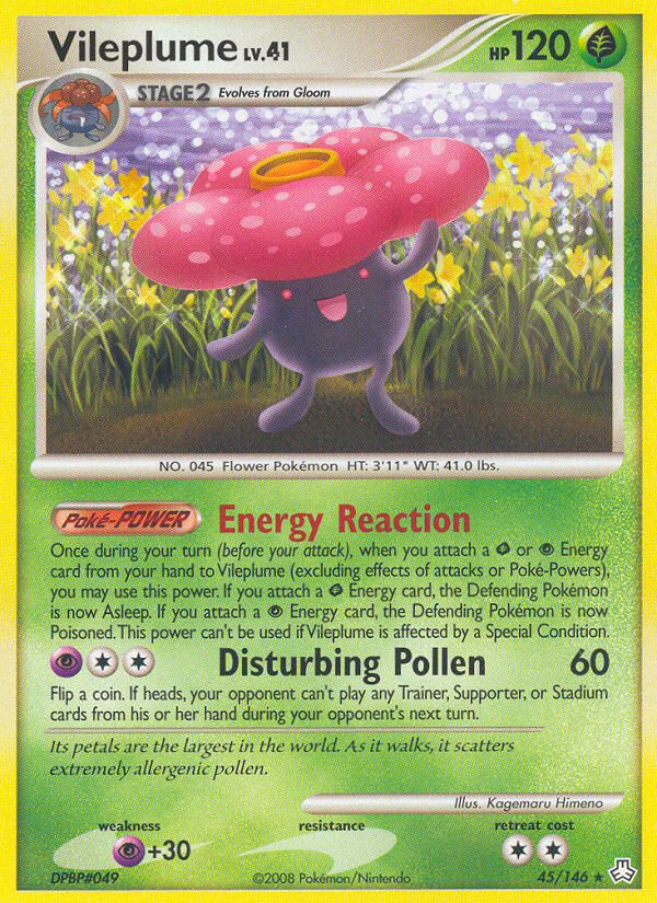 Vileplume – Legends Awakened 45/146 Pokémon card