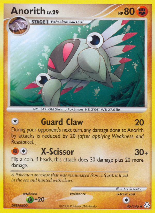 Anorith – Legends Awakened 46/146 Pokémon card