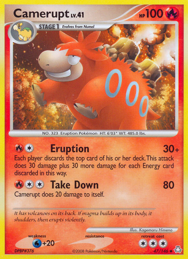 Camerupt – Legends Awakened 47/146 Pokémon card