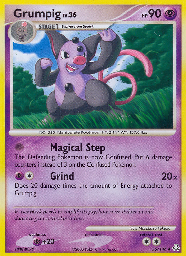Grumpig – Legends Awakened 56/146 Pokémon card