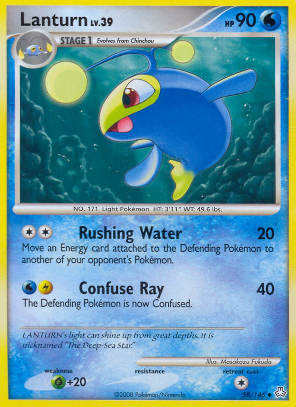 Lanturn – Legends Awakened 58/146 Pokémon card