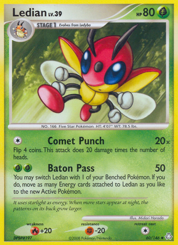 Ledian – Legends Awakened 60/146 Pokémon card