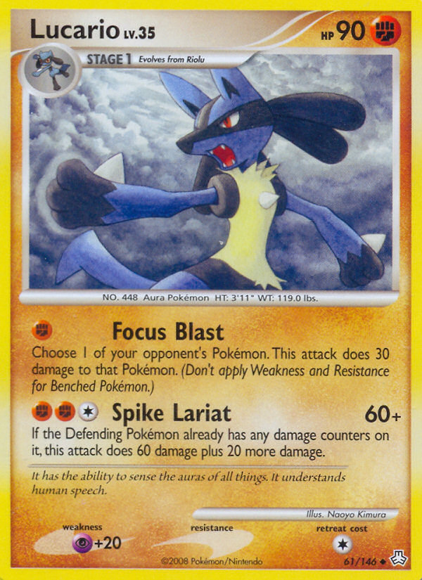 Lucario – Legends Awakened 61/146 Pokémon card