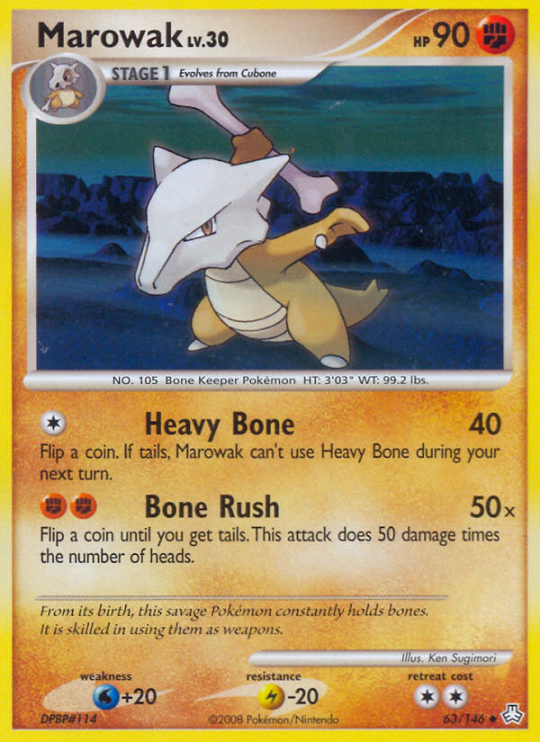 Marowak – Legends Awakened 63/146 Pokémon card