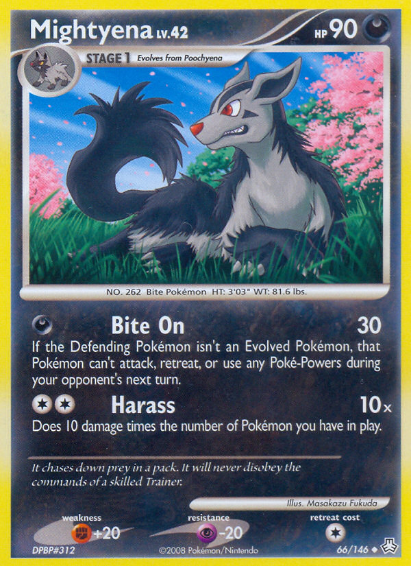 Mightyena – Legends Awakened 66/146 Pokémon card
