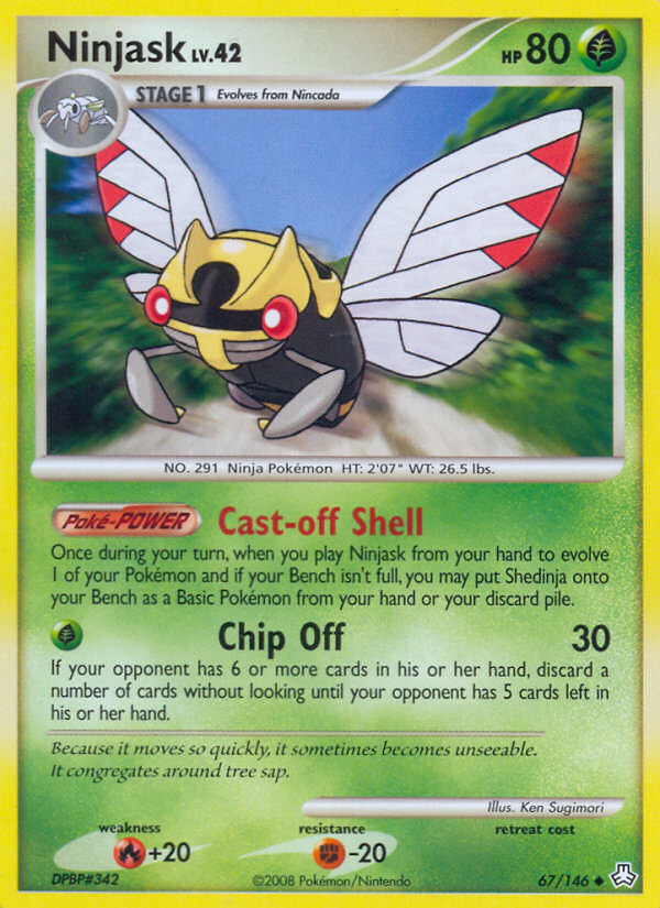 Ninjask – Legends Awakened 67/146 Pokémon card