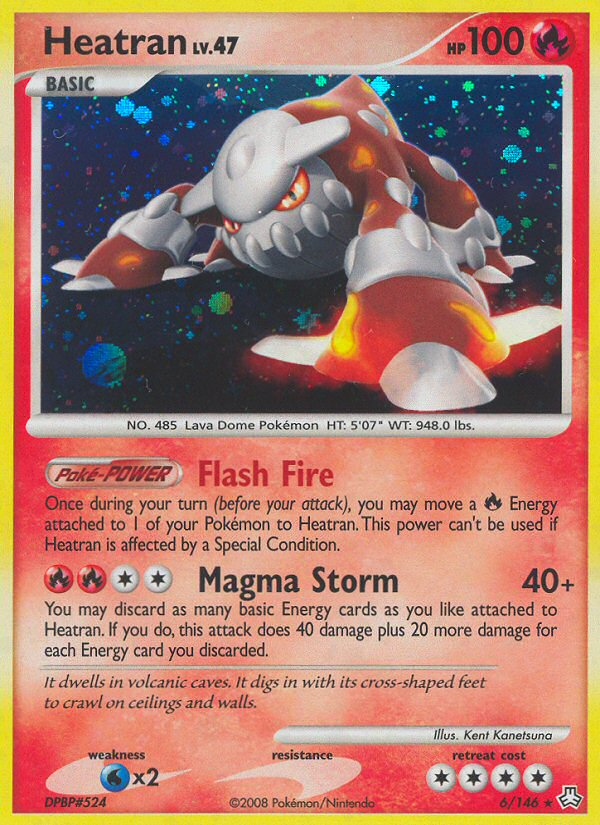 Heatran – Legends Awakened 6/146 Pokémon card