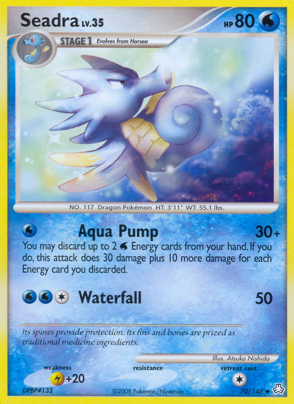 Seadra – Legends Awakened 70/146 Pokémon card