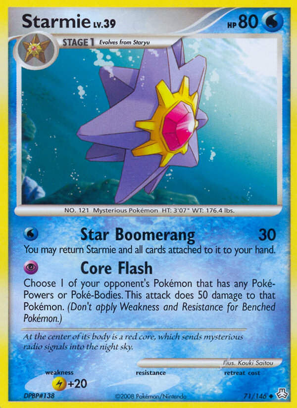 Starmie – Legends Awakened 71/146 Pokémon card