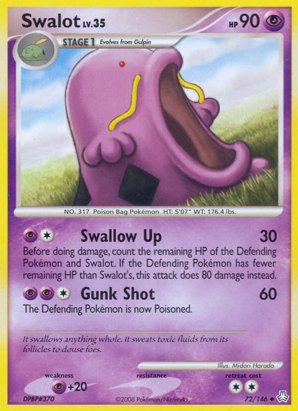 Swalot – Legends Awakened 72/146 Pokémon card