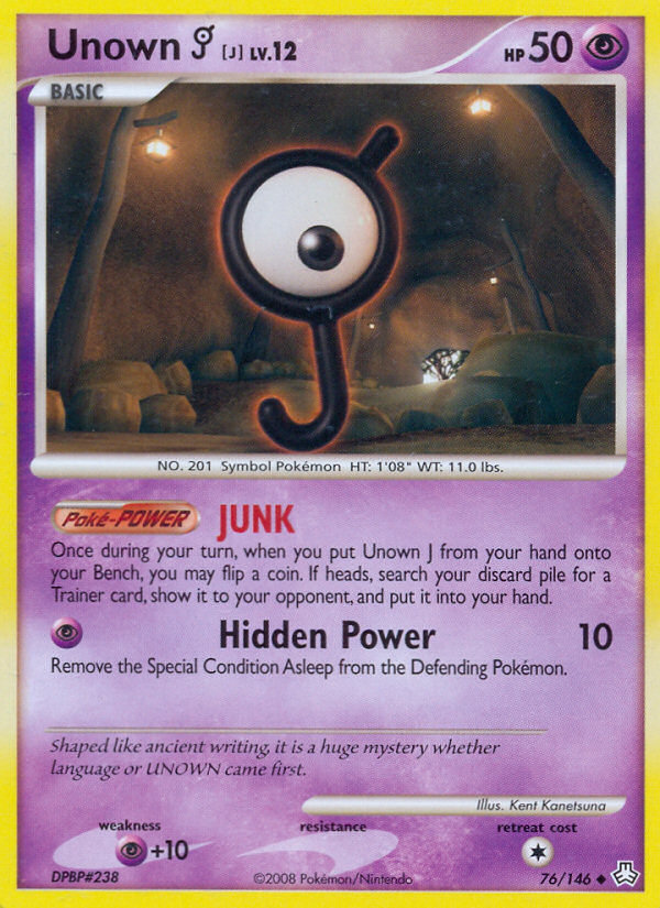 Unown [J] – Legends Awakened 76/146 Pokémon card