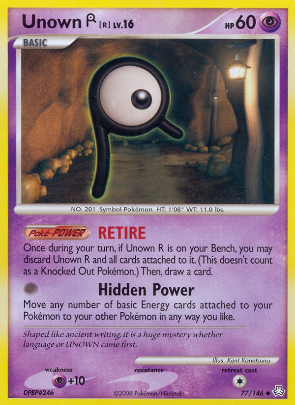Unown [R] – Legends Awakened 77/146 Pokémon card