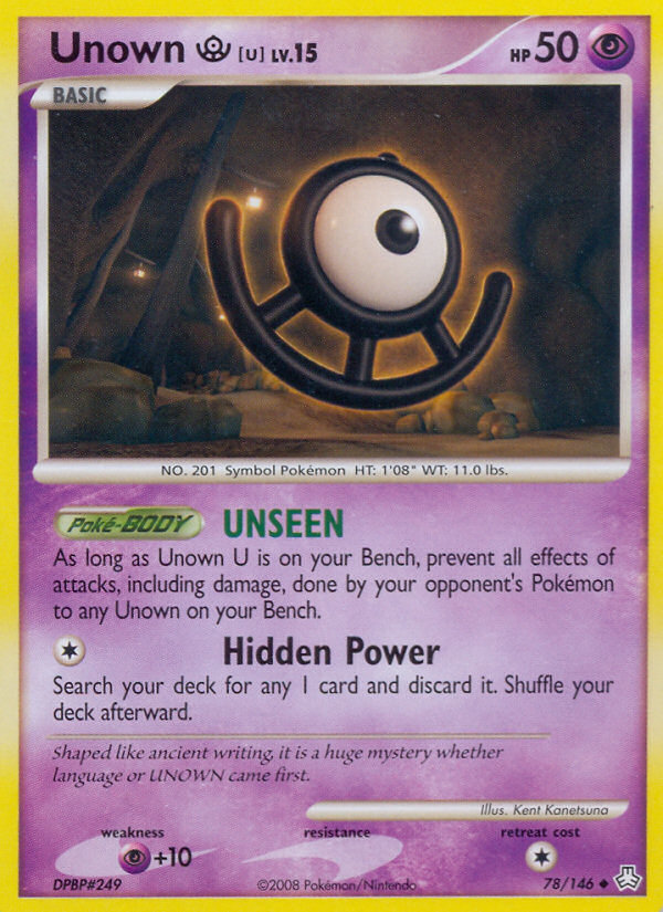 Unown [U] – Legends Awakened 78/146 Pokémon card