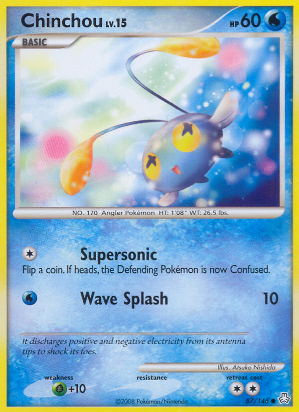 Chinchou – Legends Awakened 87/146 Pokémon card
