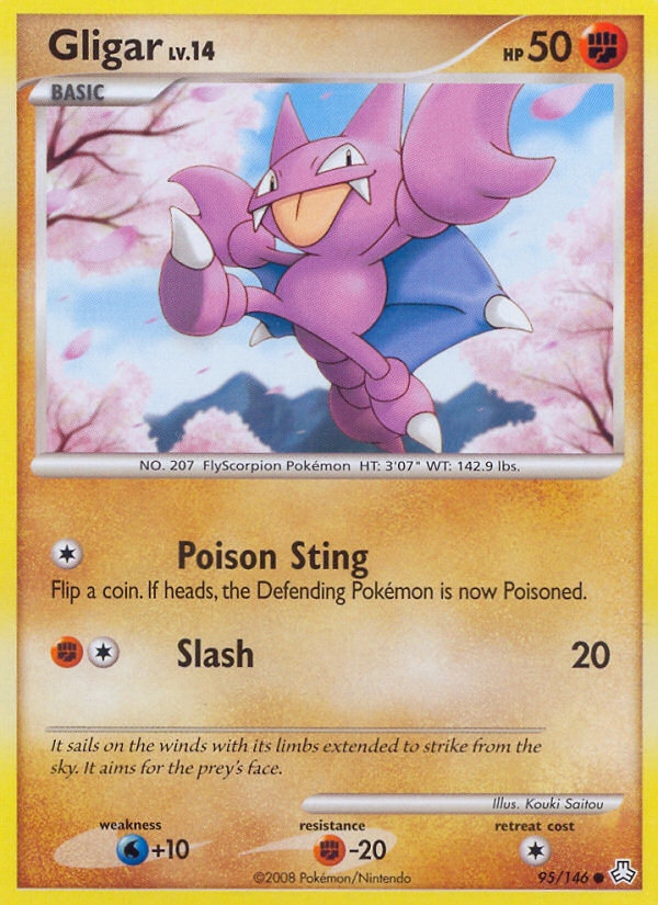 Gligar – Legends Awakened 95/146 Pokémon card