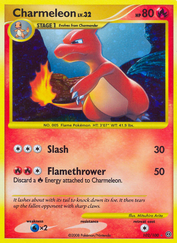 Charmeleon – Stormfront 102/100 Pokémon card