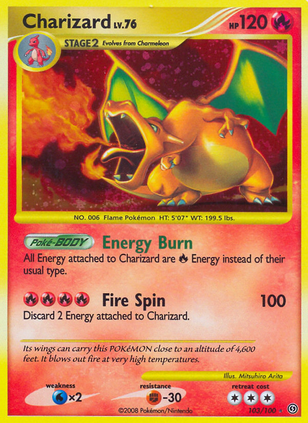Charizard – Stormfront 103/100 Pokémon card