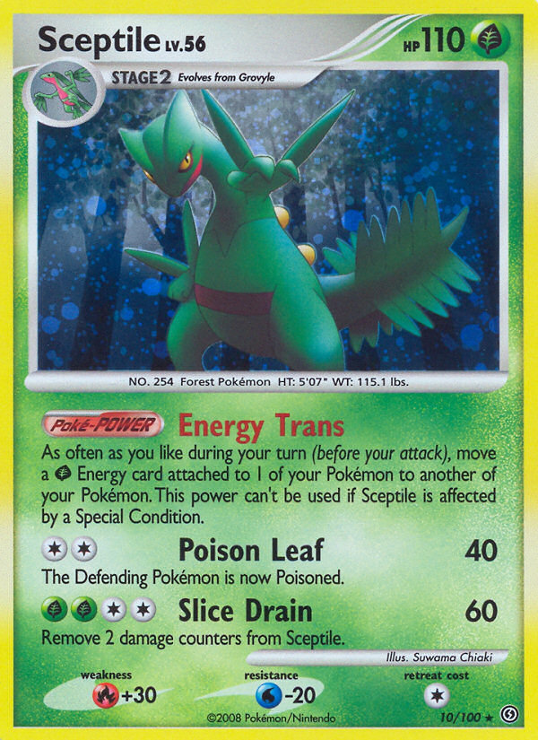 Sceptile – Stormfront 10/100 Pokémon card