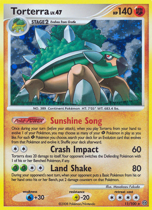 Torterra – Stormfront 11/100 Pokémon card