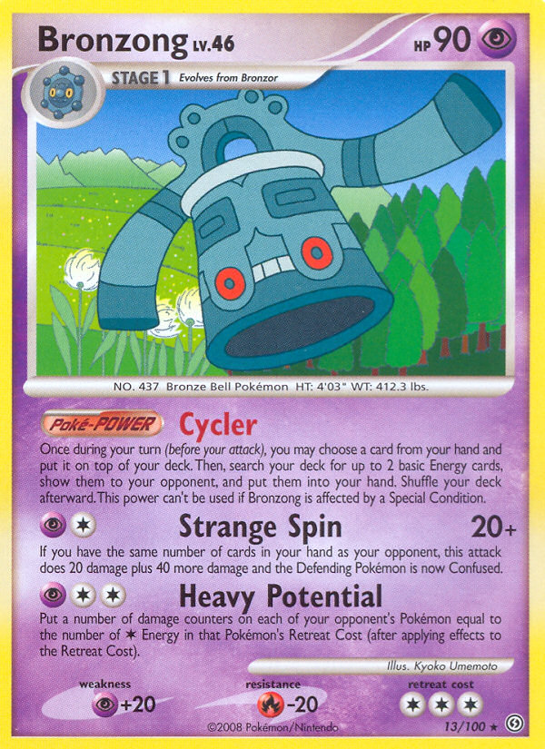 Bronzong – Stormfront 13/100 Pokémon card
