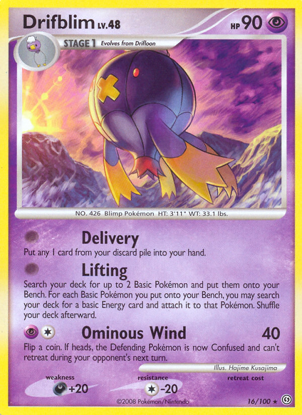 Drifblim – Stormfront 16/100 Pokémon card