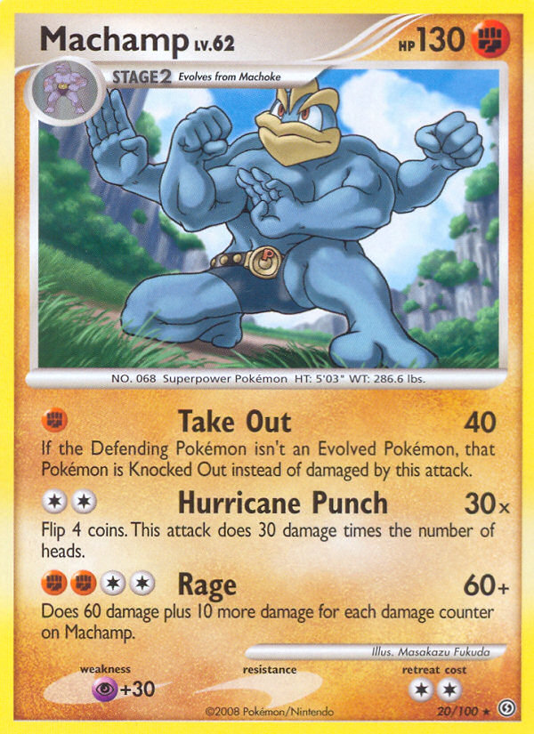 Machamp – Stormfront 20/100 Pokémon card