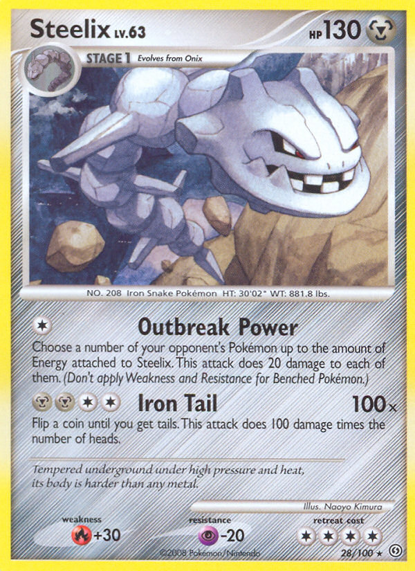 Steelix – Stormfront 28/100 Pokémon card