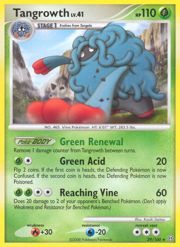 Tangrowth – Stormfront 29/100 Pokémon card