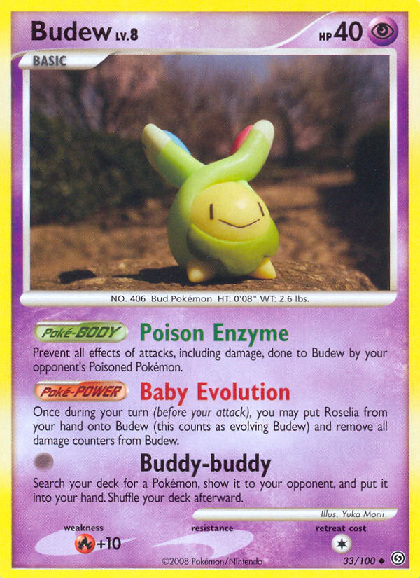Budew – Stormfront 33/100 Pokémon card