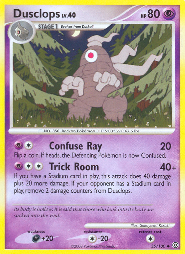 Dusclops – Stormfront 35/100 Pokémon card