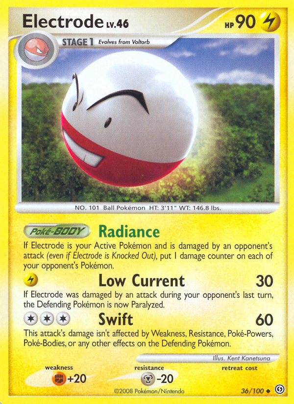 Electrode – Stormfront 36/100 Pokémon card