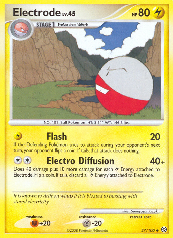 Electrode – Stormfront 37/100 Pokémon card