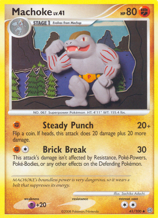 Machoke – Stormfront 41/100 Pokémon card