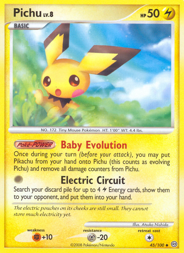 Pichu – Stormfront 45/100 Pokémon card