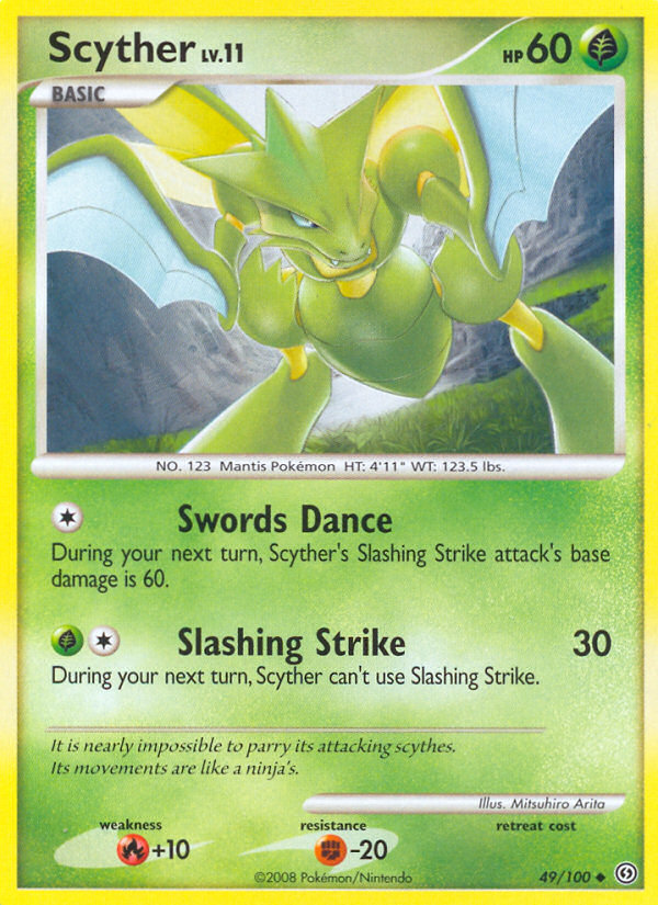 Scyther – Stormfront 49/100 Pokémon card