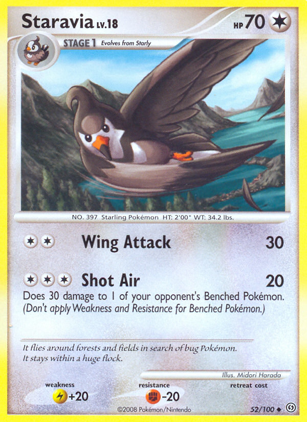 Staravia – Stormfront 52/100 Pokémon card