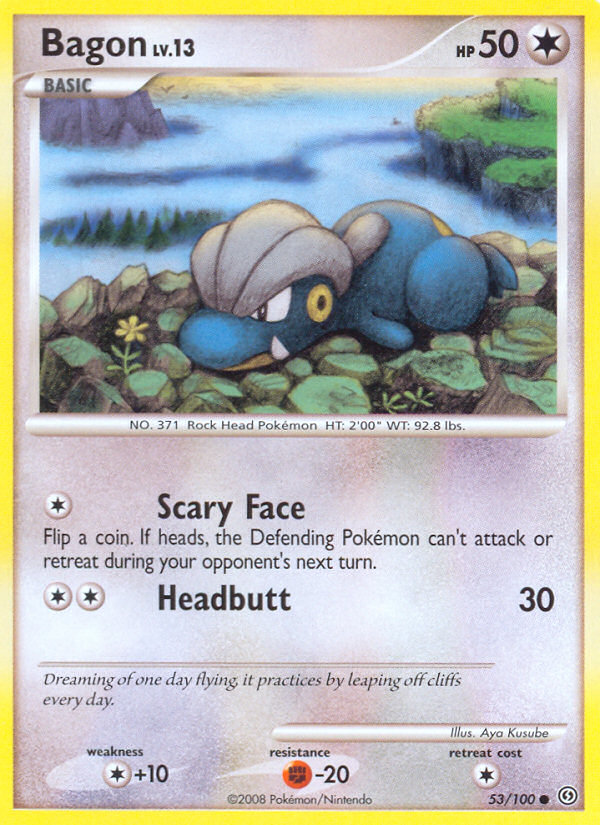 Bagon – Stormfront 53/100 Pokémon card