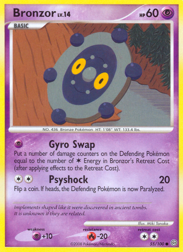 Bronzor – Stormfront 55/100 Pokémon card