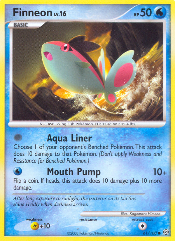 Finneon – Stormfront 61/100 Pokémon card