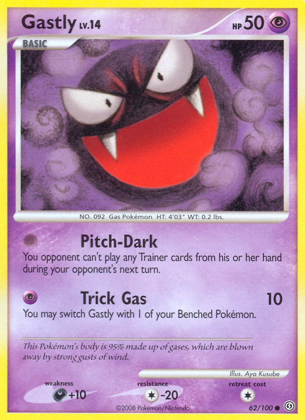 Gastly – Stormfront 62/100 Pokémon card