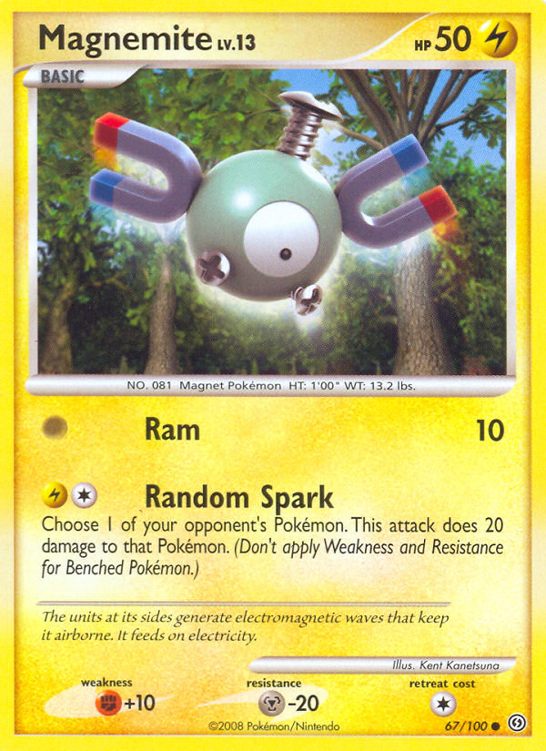 Magnemite – Stormfront 67/100 Pokémon card