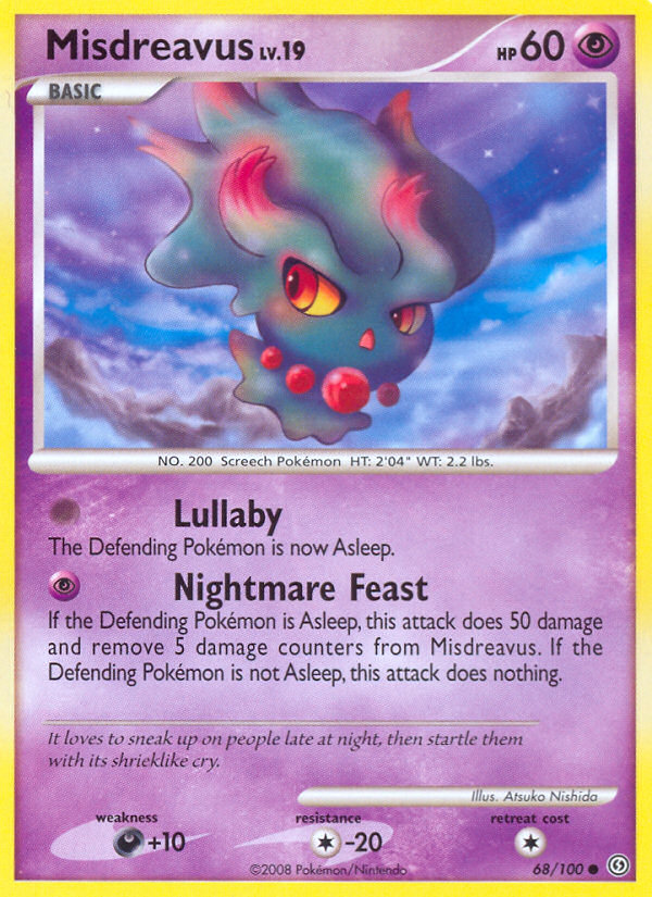 Misdreavus – Stormfront 68/100 Pokémon card