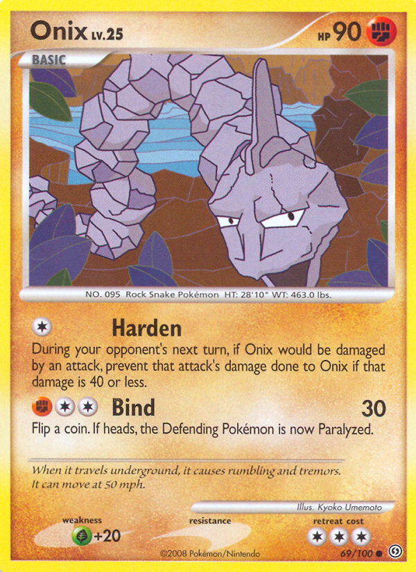 Onix – Stormfront 69/100 Pokémon card