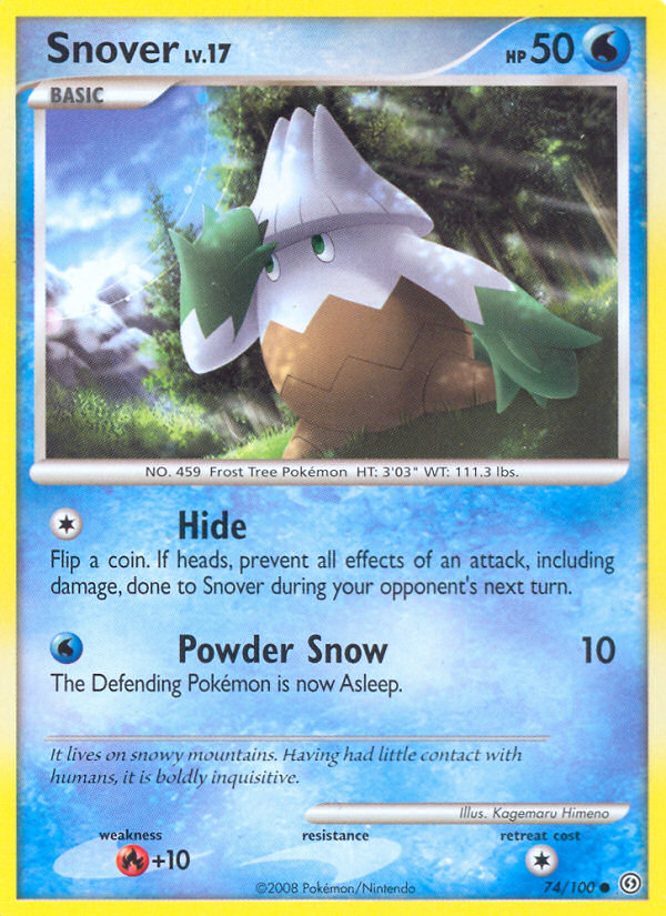 Snover – Stormfront 74/100 Pokémon card