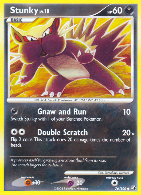 Stunky – Stormfront 76/100 Pokémon card
